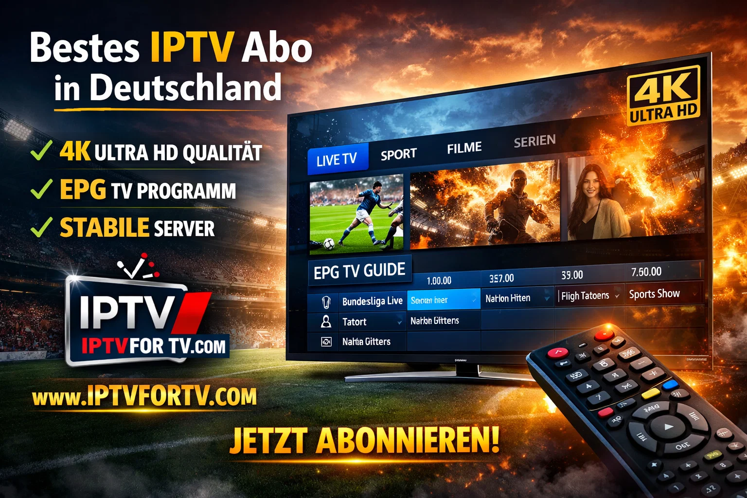Bestes IPTV Abo in Deutschland 