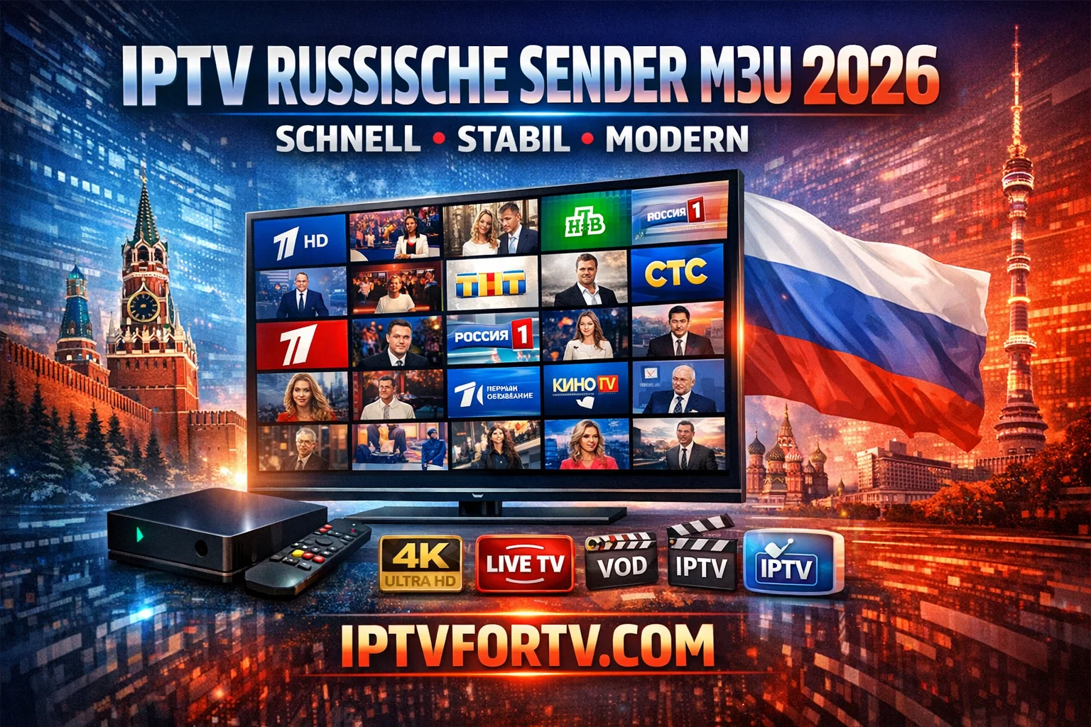 IPTV Russische Sender M3U 2026