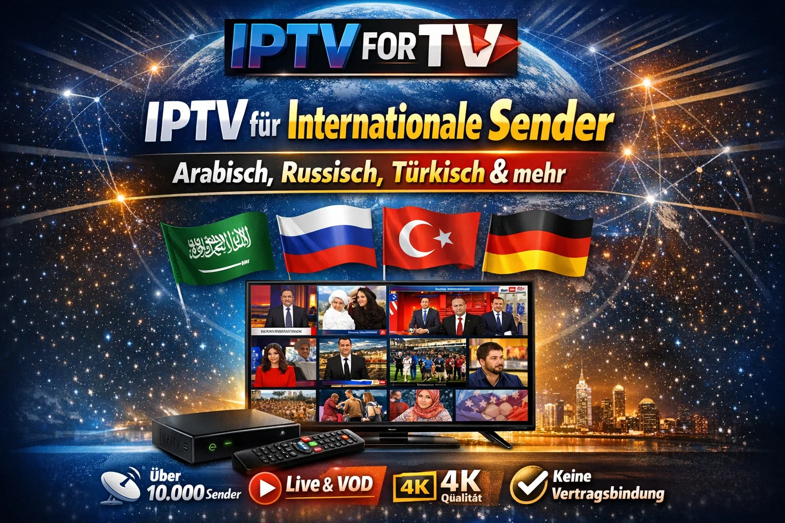 IPTV für internationale Sender