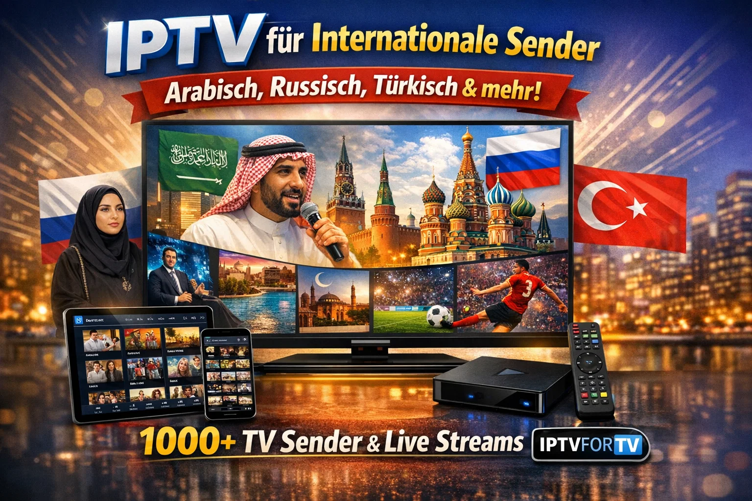 IPTV für internationale Sender – Arabisch, Russisch, Türkisch & mehr